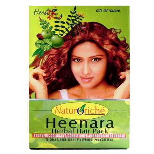 Henna do włosów Hennara - naturalna, ruda 100g Hesh