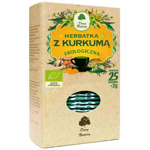 Ekologiczna herbata z kurkumą 25x2g Dary Natury