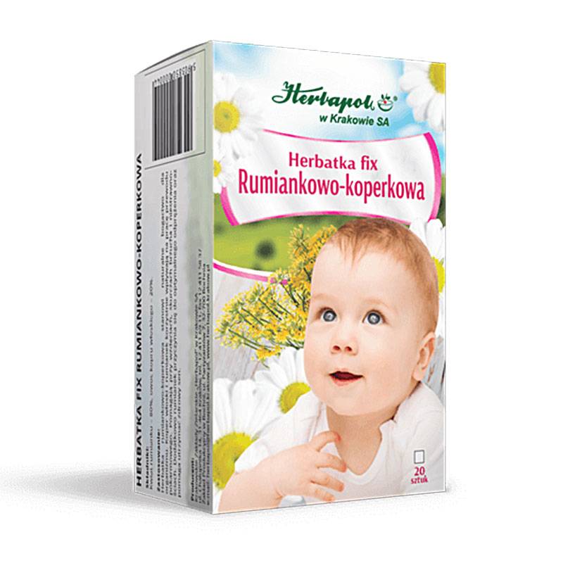 Herbatka fix RUMIANKOWO-KOPERKOWA dla dzieci 20x2g Herbapol Kraków