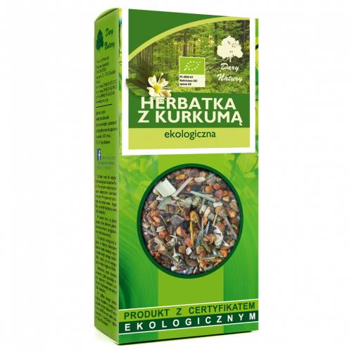 Ekologiczna herbata z kurkumą 100g Dary Natury