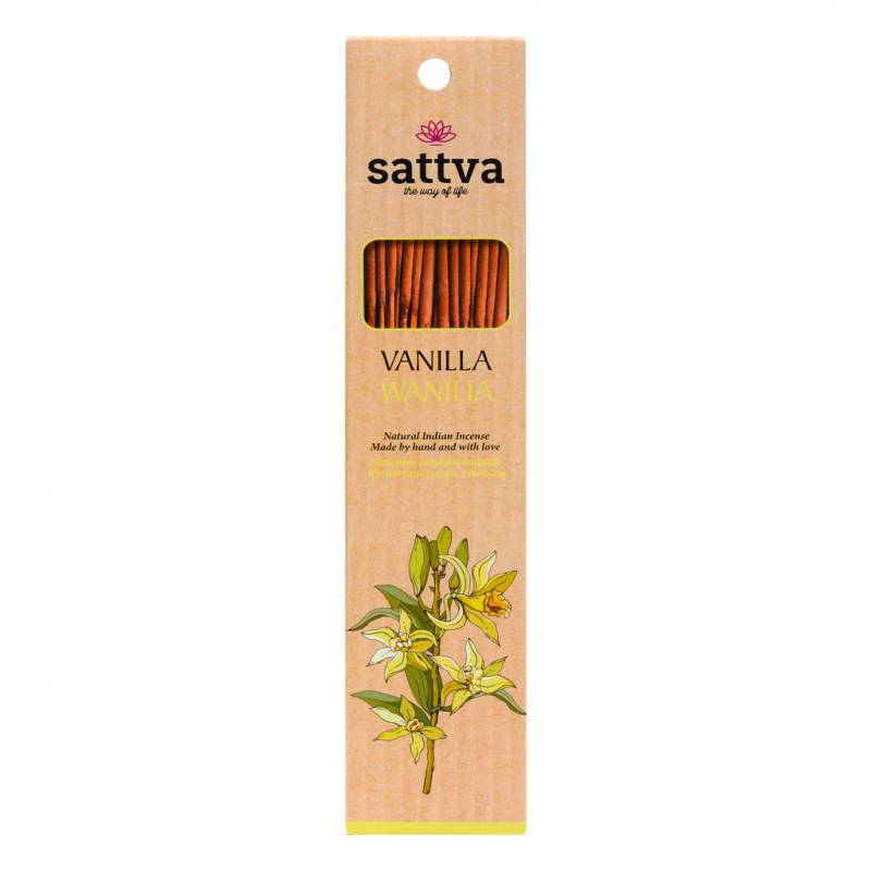 Kadzidełka szlachetne WANILIA 30g 15szt. sattva AYURVEDA