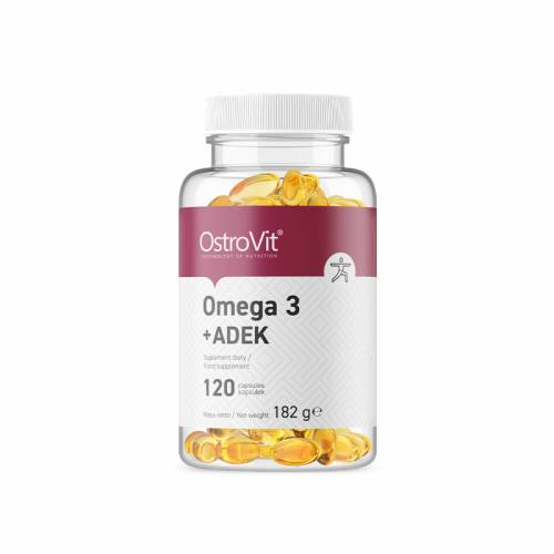 Kwasy Omega 3 + kompleks witamin ADEK 120 kapsułek OstroVit