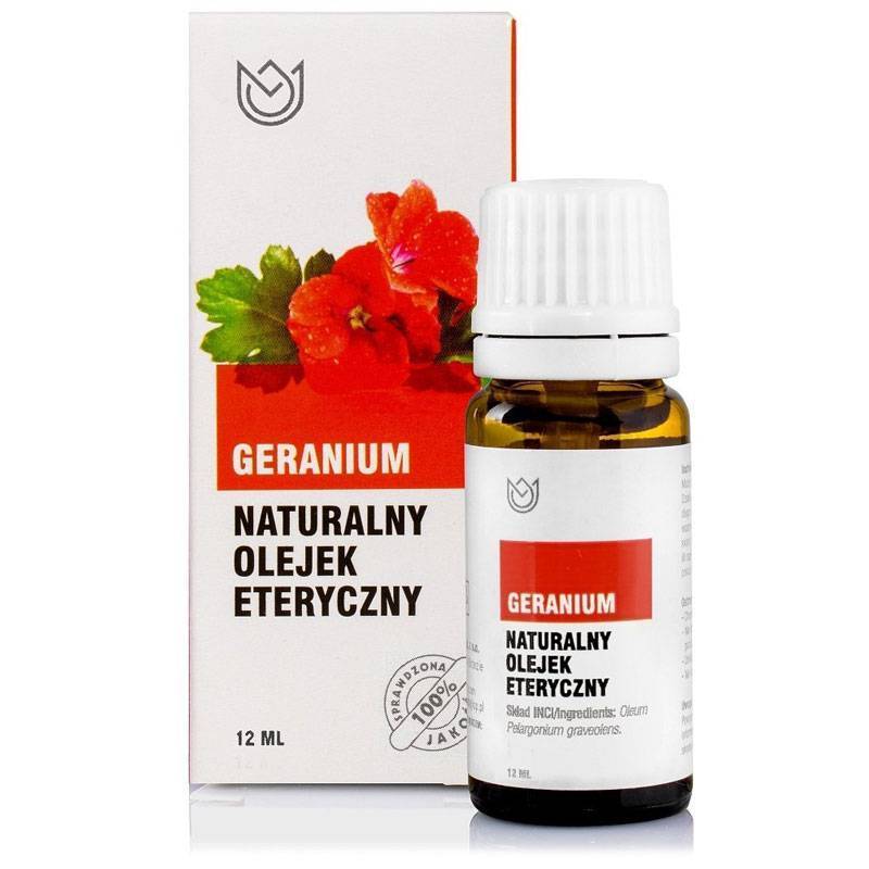 Naturalny olejek eteryczny GERANIUM 10ml Naturalne Aromaty