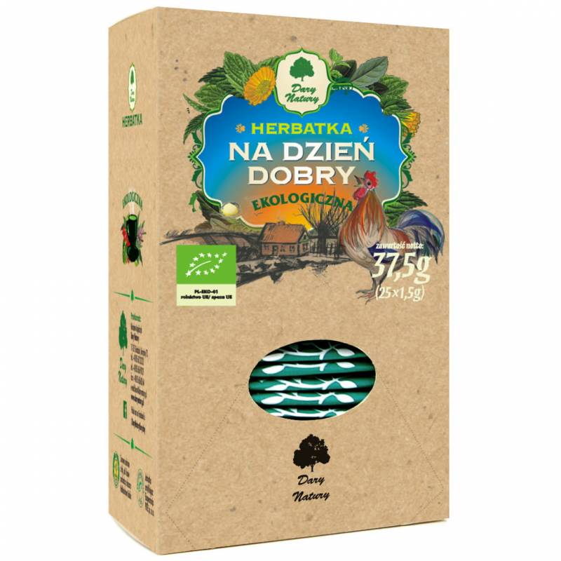 Ekologiczna herbata NA DZIEŃ DOBRY 25x1,5g Dary Natury