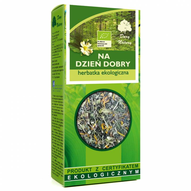 Ekologiczna herbata NA DZIEŃ DOBRY 50g Dary Natury