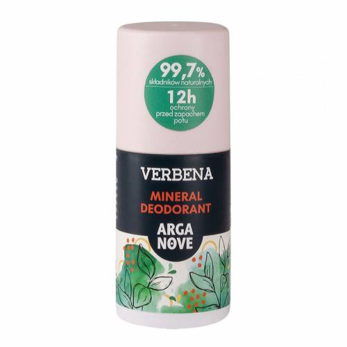 Naturalny dezodorant mineralny WERBENA z olejem arganowym 50ml rollon Arganove