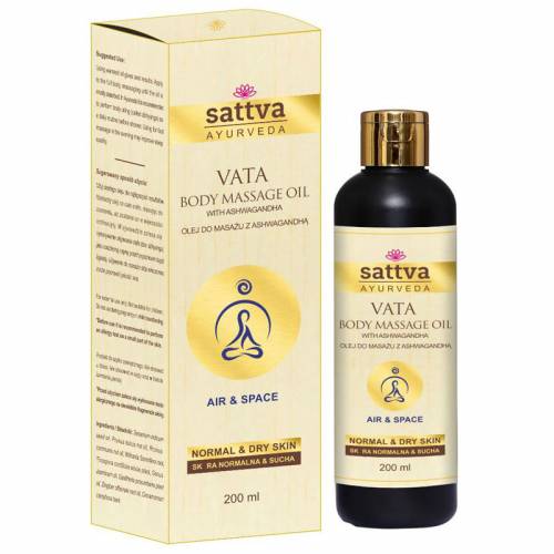 Olej do masażu z ashwagandhą VATA 200ml sattva AYURVEDA