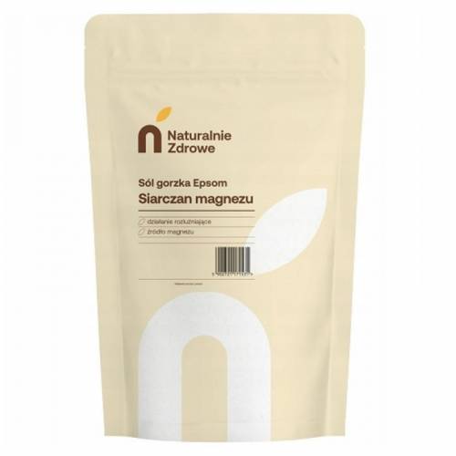 Sól gorzka Epsom - Siarczan magnezu 1kg Naturalnie Zdrowe