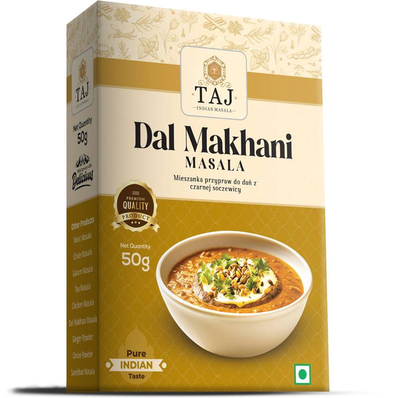 DAL MAKHNI Mieszanka przypraw do dań z czarnej soczewicy 50g Taj Indian Masala