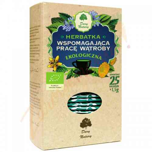 Herbata wspomagająca pracę wątroby 25x1,5 g, Dary Natury